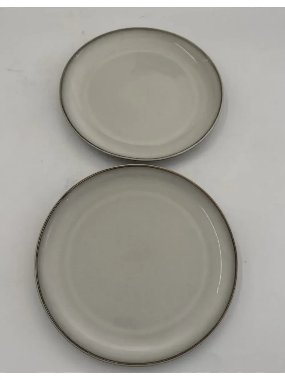 Set 2 IKEA 21963 Gladelig Stoneware Dinner Plates Farmhouse Country Dinnerware